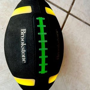 This is an LED speaker football that is great to practice with